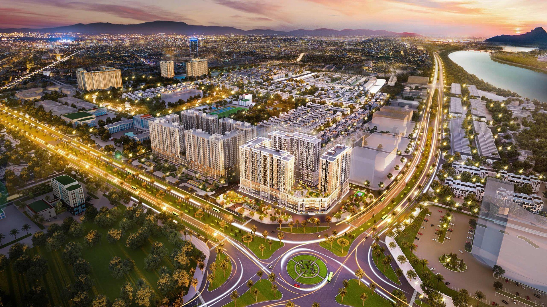 Phối cảnh tổng thể đại đô thị Vinhomes Star City Thanh Hóa